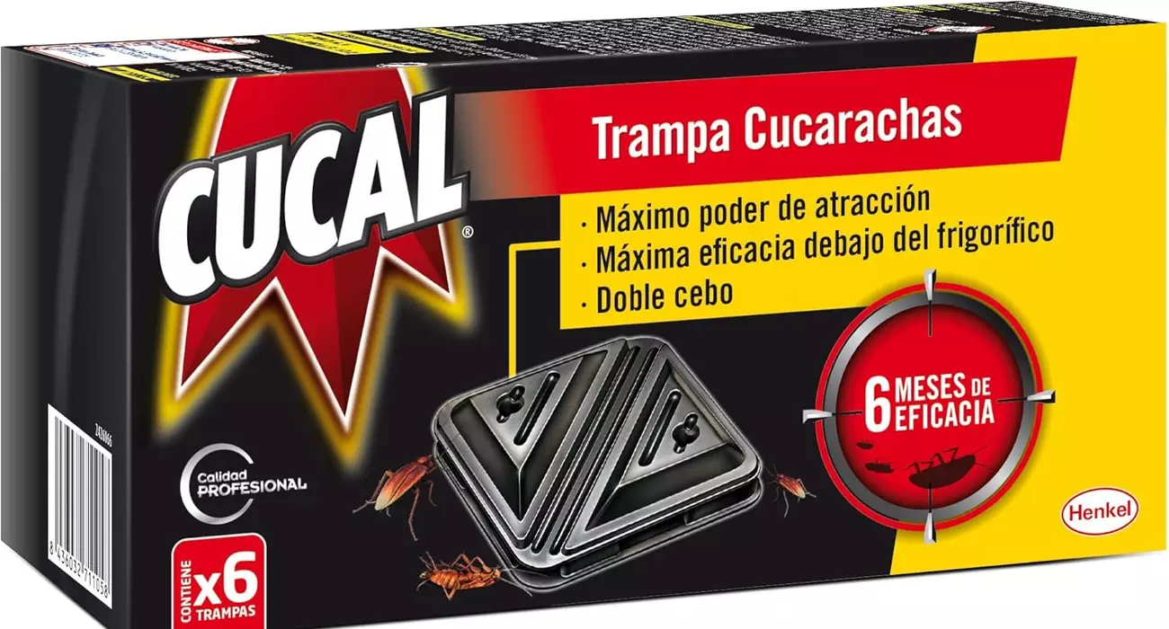 Chollo 12 trampas Cucal para cucarachas con doble cebo por sólo 8,98€ con descuento automático (-37%)