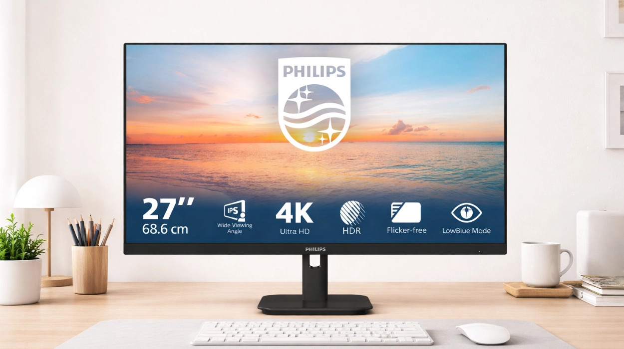 Este es el monitor Philips 4K de 27 pulgadas que cuida tu vista e integra altavoces, y hoy baja a un precio muy poco habitual (-41%)