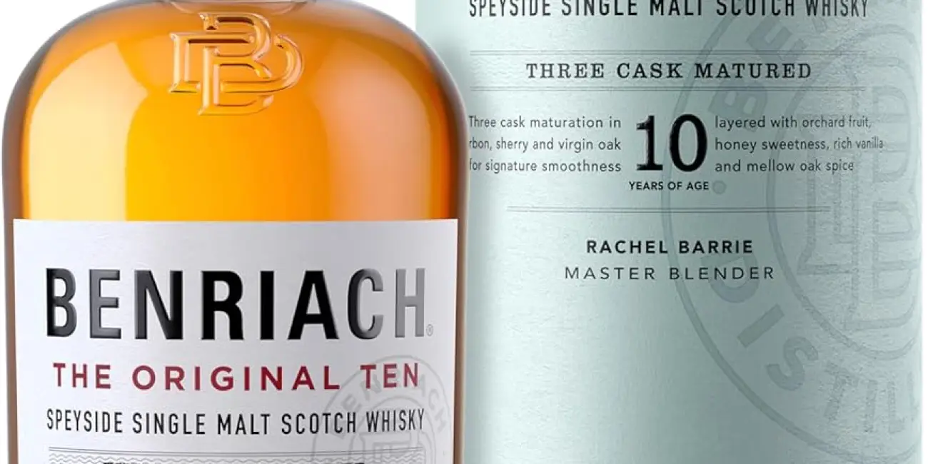 Chollo Whisky BenRiach The Original Ten Single Malt de 700 ml triple maduración por sólo 28,99€ (29% de descuento)