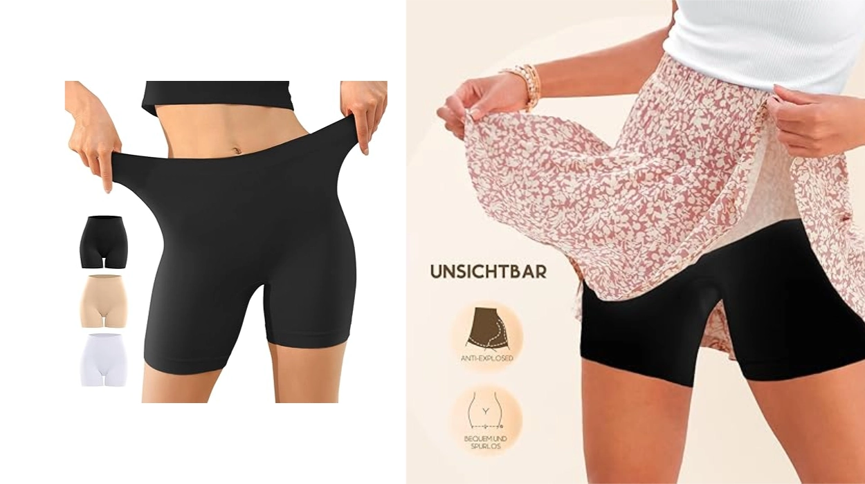 Comodidad debajo de faldas y vestidos con este pack de 3 mallas cortas anti rozaduras TOP VENTAS: tiradas de precio en todas las tallas