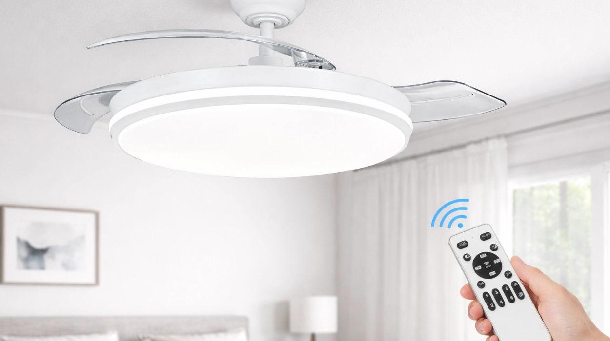 Amazon rebaja este ventilador con aspas ocultas y luz regulable: cómodo, silencioso y fácil de usar con mando