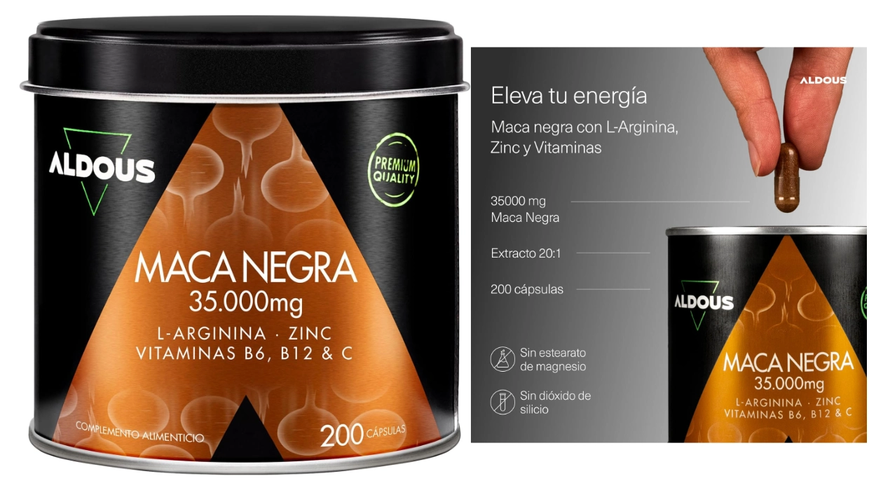 Descubre los beneficios de la Maca Negra peruana con este suplemento ultraconcentrado enriquecido con vitaminas: 200 cápsulas por sólo 19,99€ (-29%).