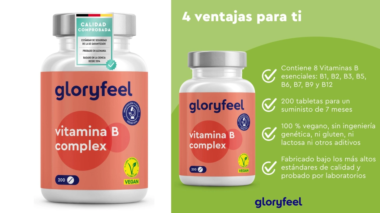 Las 7 Vitaminas B en un suplemento muy completo: 200 cápsulas de Vitamina B Complex con ácido fólico por sólo 11,98€ (-20%)