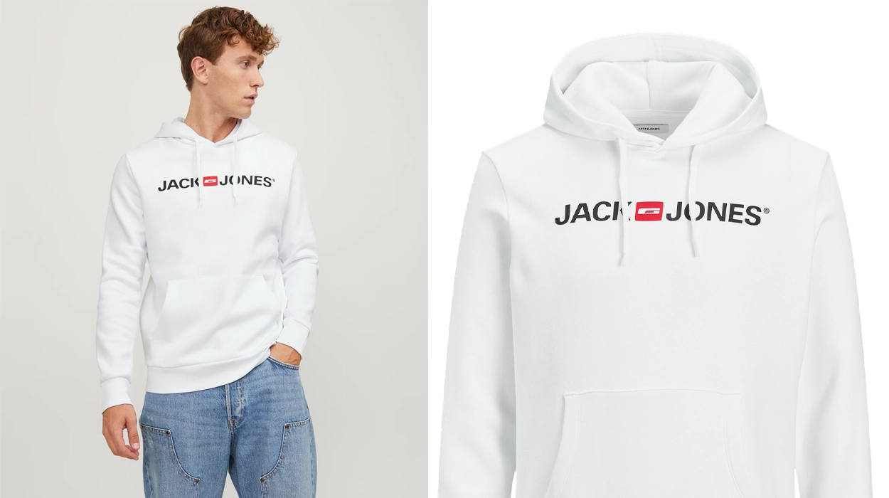Comodidad diaria con un diseño limpio y actual: La icónica sudadera de Jack & Jones está hoy disponible en color blanco con un descuento buenísimo
