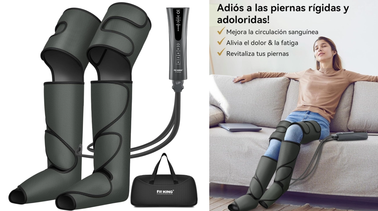 Alivia tus piernas y mejora la circulación con estas botas de presoterapia Fit King con valoraciones geniales, a muy buen precio en Amazon