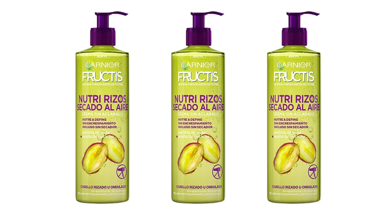 Chollo Pack x3 Crema sin aclarado Garnier Fructis Nutri Rizos para cabello rizado u ondulado de 400 ml por sólo 8,48€ con 3×2 (-53%) ¡2,83€ cada una!