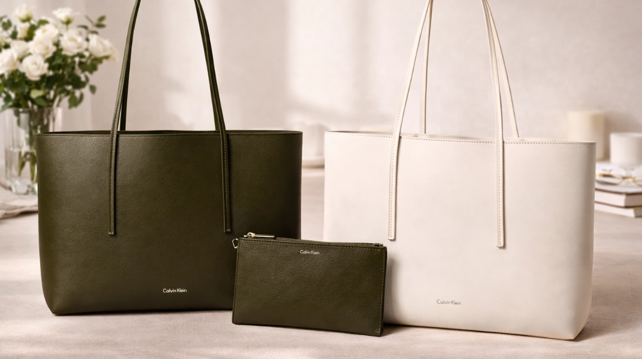 Chollo Bolso tote Calvin Klein Foil Logo con neceser a juego por sólo 82,95€ con envío gratis (45% de descuento)