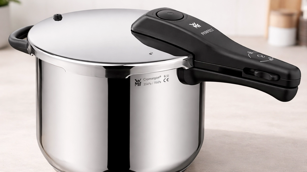 La olla rápida WMF Perfect de 6,5 litros (una de las mejores) baja a precio mínimo con un 42% de descuento