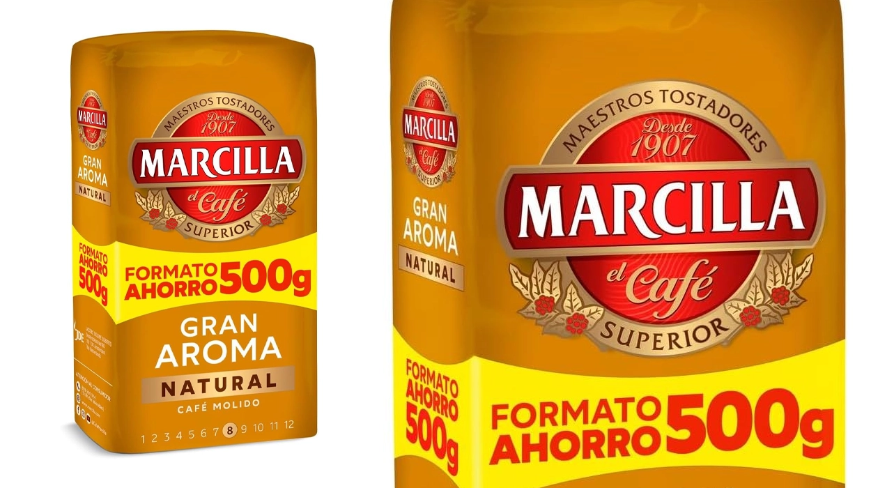Chollo Pack x2 Café molido natural Marcilla Gran Aroma 500 g por sólo 11,93€ con descuento (-33%) ¡5,96€ cada uno!