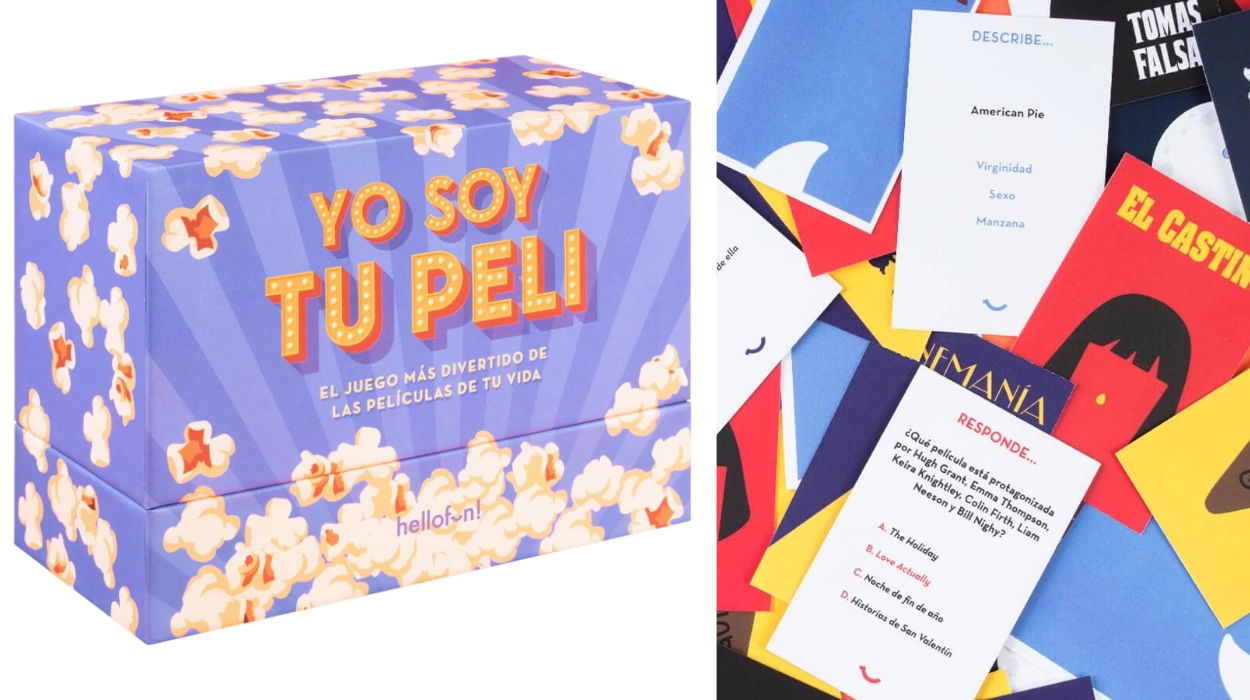 Juego de mesa «Yo Soy tu peli» de cine con pruebas, imitaciones y cartas para jugar en grupo
