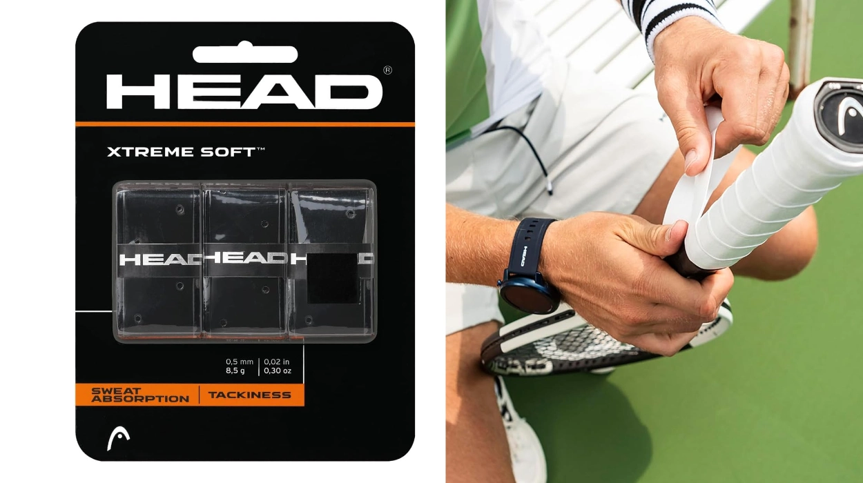 Pack x3 Head Xtremesoft Overgrip: Mejora el agarre, absorbe el sudor y mejora el control en tu raqueta o pala, a mitad de precio