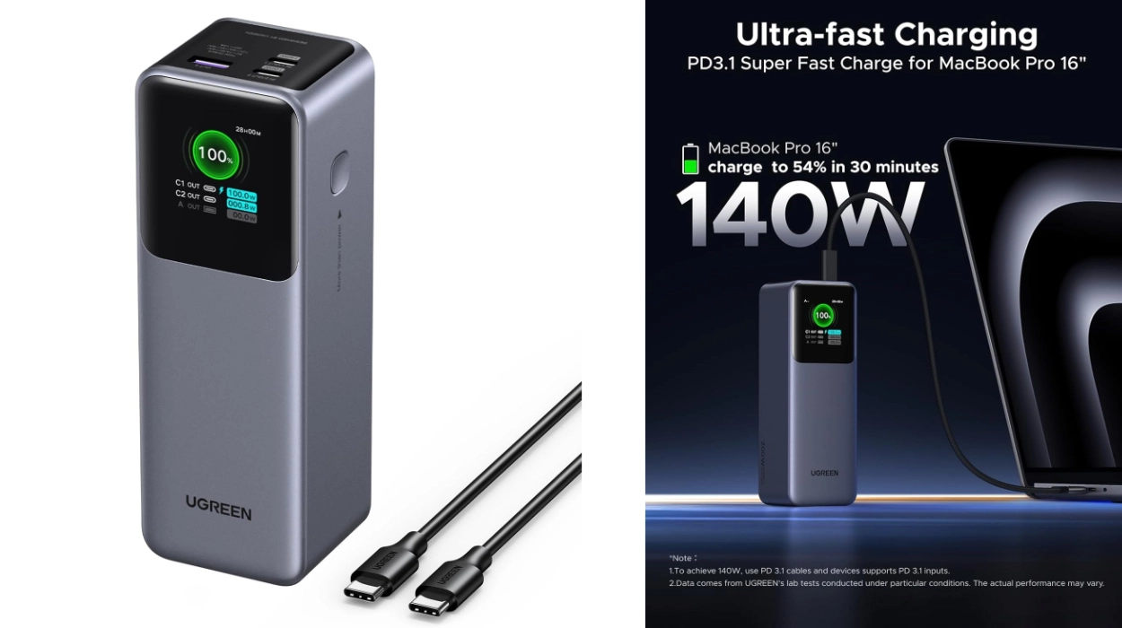 La Powerbank Ugreen Nexode Pro de 25.000 mah y 200W es una batería ultra potente para usuarios exigentes: Llévatela hoy con un 43% de descuento desde Amazon