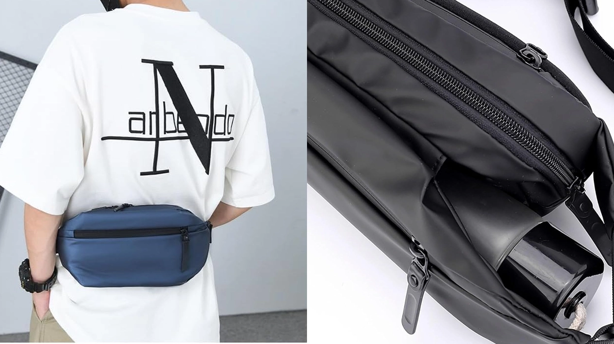 Chollo Riñonera ajustable e impermeable de gran capacidad con bolsillo para botella por sólo 10,55€ (56% de descuento)