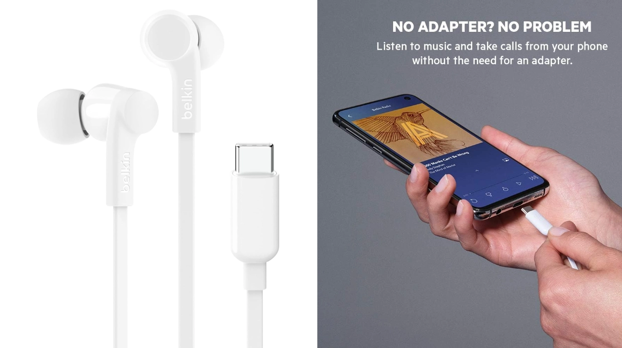 Auriculares USB-C Belkin con micrófono: sonido fiable y sin líos de batería por muy poco