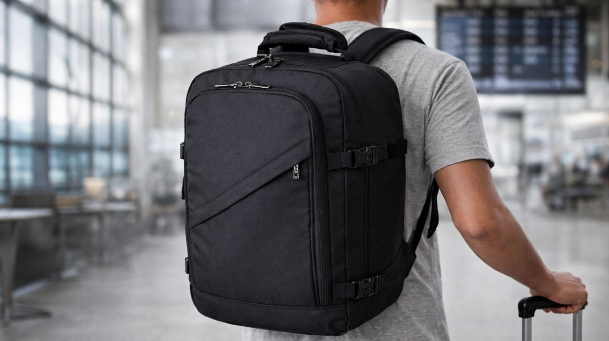 La mochila de cabina perfecta para viajar sin facturar en Ryanair y otras Low-Cost: gran capacidad y bolsillo antirrobo por menos de 10 euros