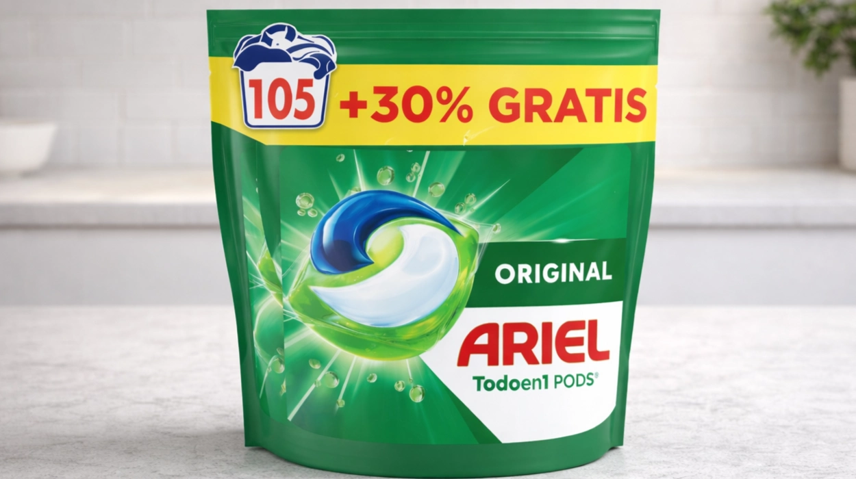 Chollo Pack x105 Cápsulas Ariel PODS Todo En 1 Original por sólo 25,99€ (-35%) ¡0,25€ el lavado!