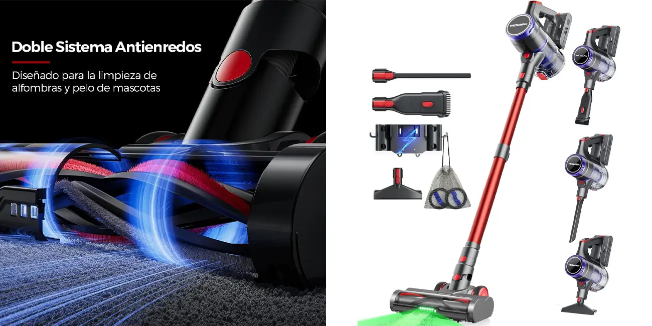 Potencia, fiabilidad y un precio arrollador: el aspirador escoba VACTechPro V15 Ultra es todo lo que necesitas por sólo 92€