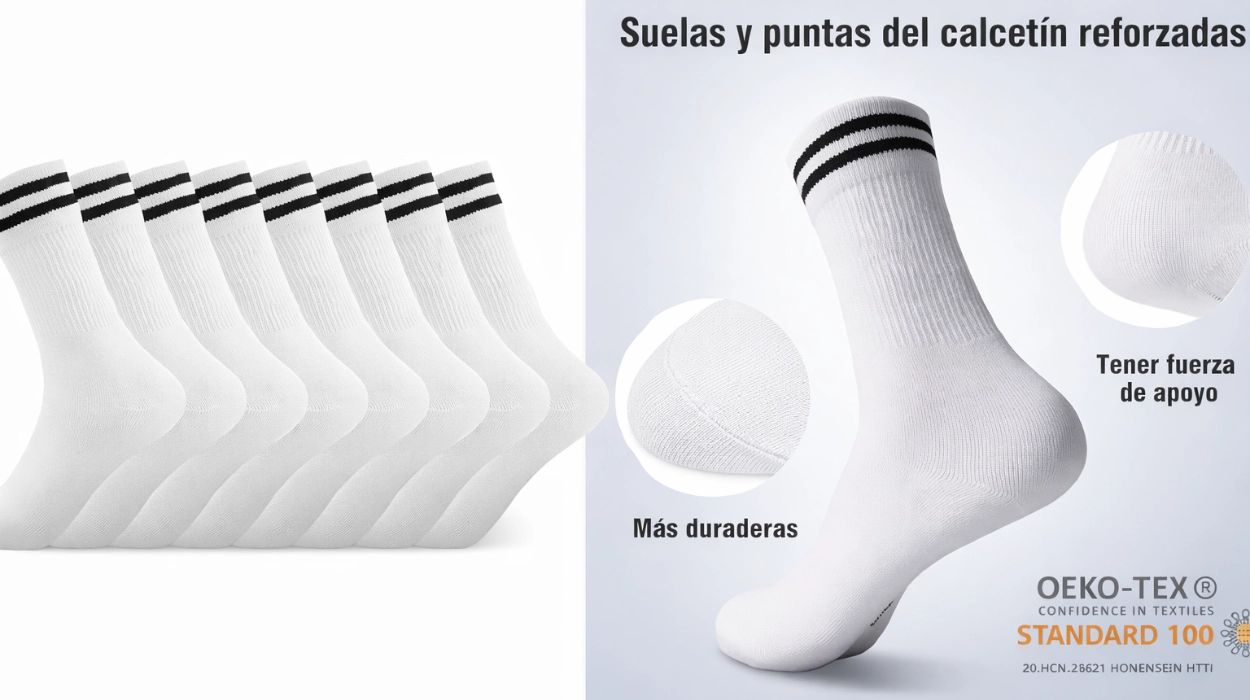 Estos calcetines deportivos de algodón duran igual que esos de marca famosa y se quedan hoy en sólo 2,13€ el par ¡Top ventas y valoraciones!