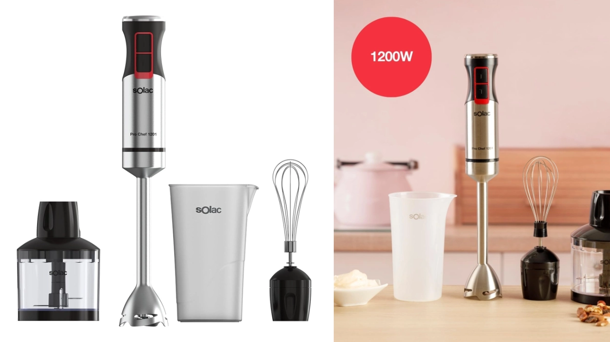 Chollo Batidora de mano Solac Pro Chef 1201 por sólo 27,99€ (30% de descuento)