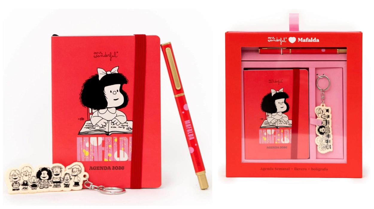 Chollo Set de agenda anual 2026 Mr. Wonderful tamaño A6 de Mafalda por sólo 5,95€ (80% de descuento)