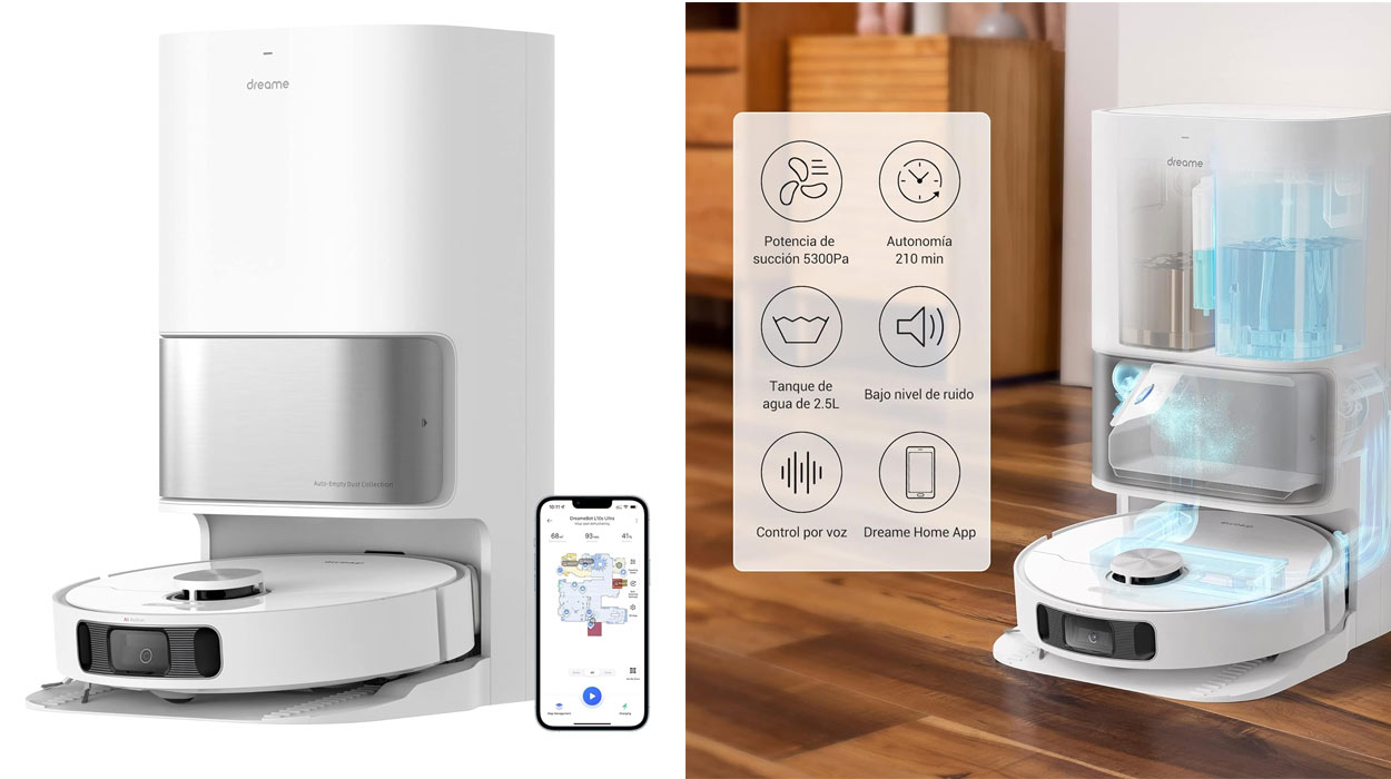 Este robot aspirador friegasuelos DreameBot es un salto de calidad de vida y Amazon lo ha rebajado al mínimo