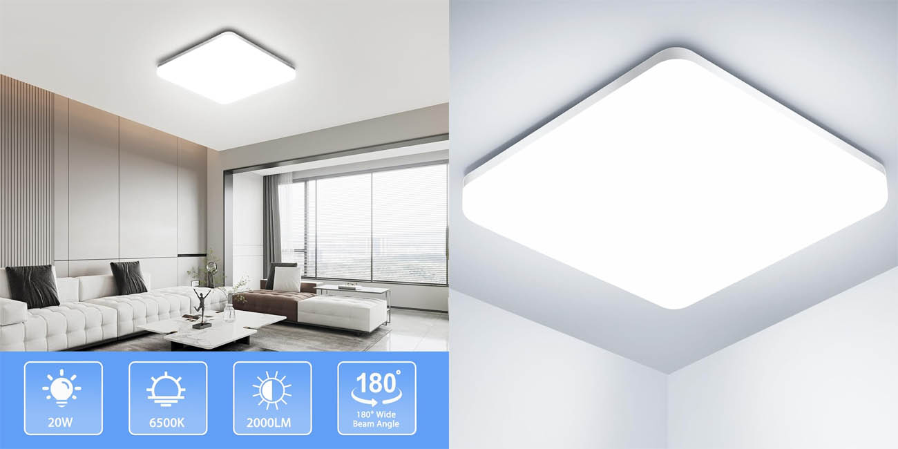 Chollo Plafón LED de techo Ouila de 20 W por sólo 12,36€ (30% de descuento)