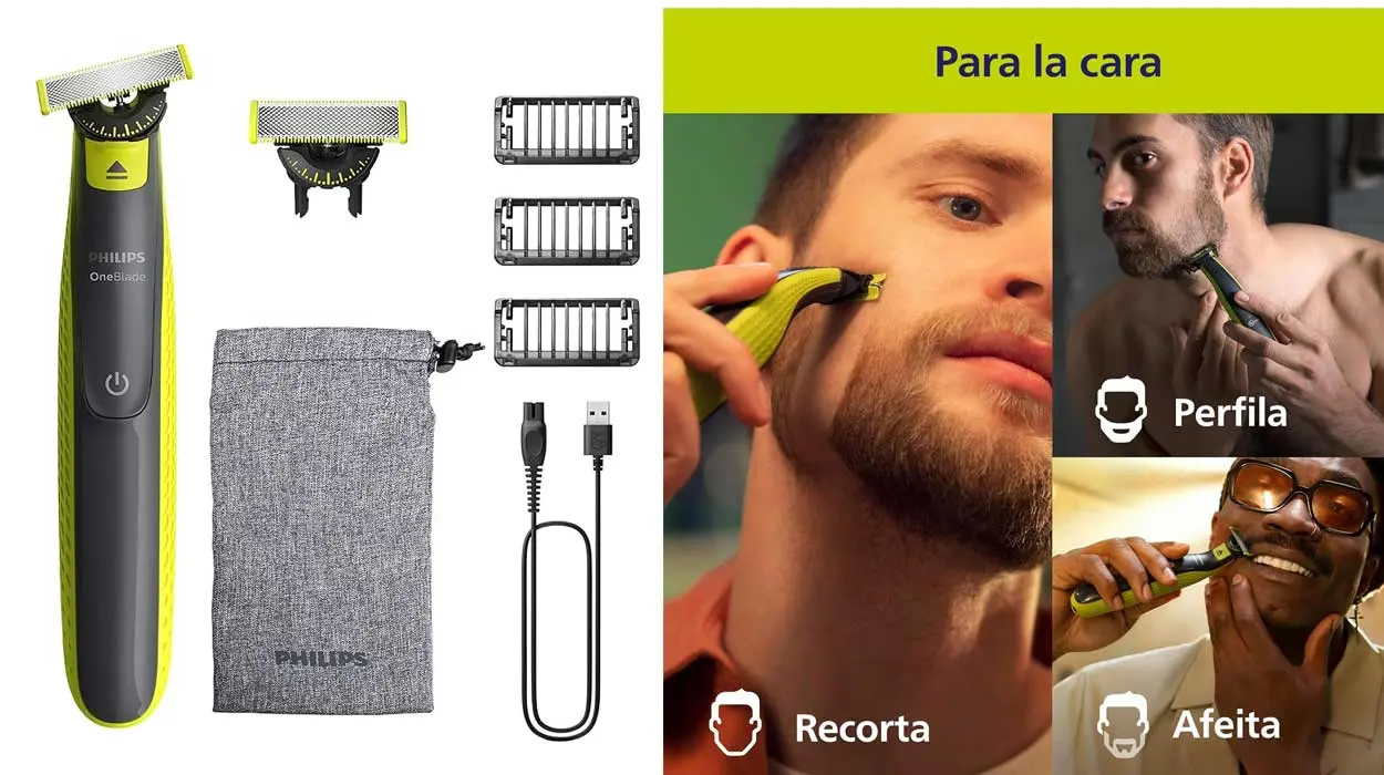 Chollo Maquinilla de afeitar Philips OneBlade 360 QP2724/31 por sólo 33,69€ con envío gratis (-25%)