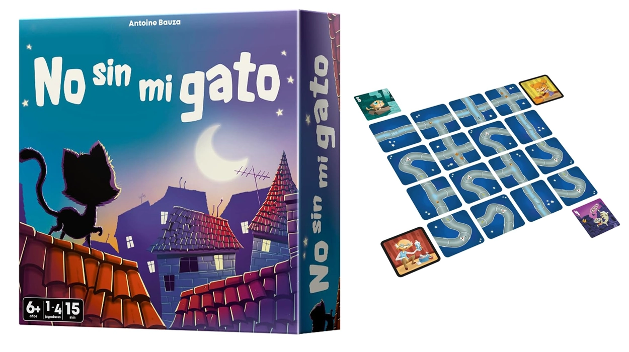 Entretenimiento económico para niños a partir de 6 años: Llévate el juego de mesa «No sin mi gato» por menos de 10 euretes