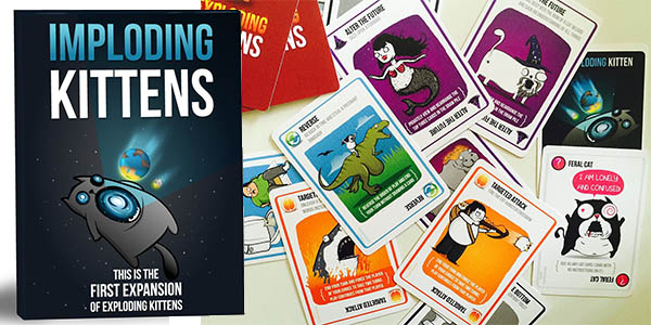 Imploding Kittens: Primera expansión del juego de cartas Exploding Kittens por sólo 10,45€ (-30%)