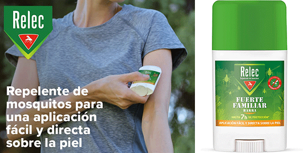 Chollo Stick antimosquitos Relec Fuerte Familiar de 50 ml por sólo 8,95€ (-28%)
