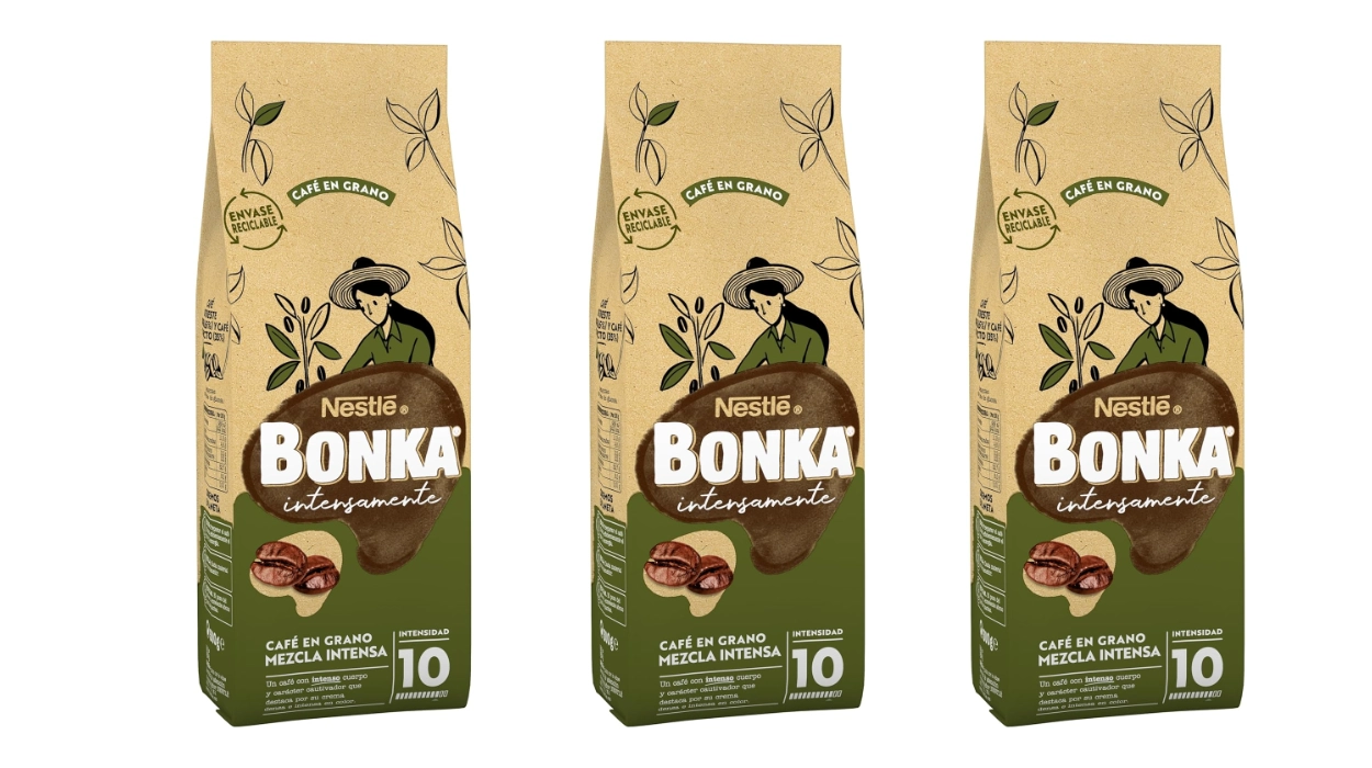 Chollo Pack x3 Café en grano Bonka Mezcla Intensa de 500 g por sólo 13,90€ con 3×2 (-35%) ¡4,66€ cada uno!