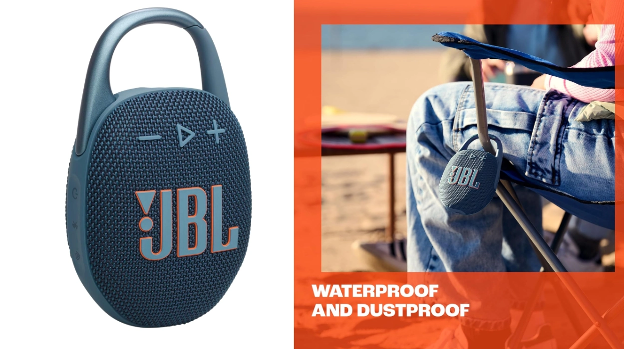 Sonido TOP resistente al agua y la arena: altavoz portátil JBL Clip 5 con hasta 12 horas de batería por sólo 39,66€ (43% de descuento)