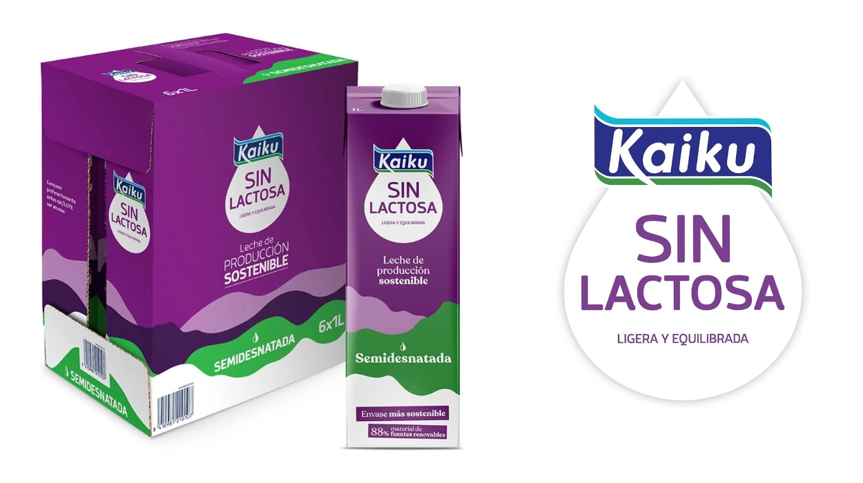 Chollo Pack x6 Briks leche semidesnatada Kaiku sin lactosa con vitaminas A, D y E de 1 L por sólo 6,20€ (-31%) ¡1,03€ el brik!