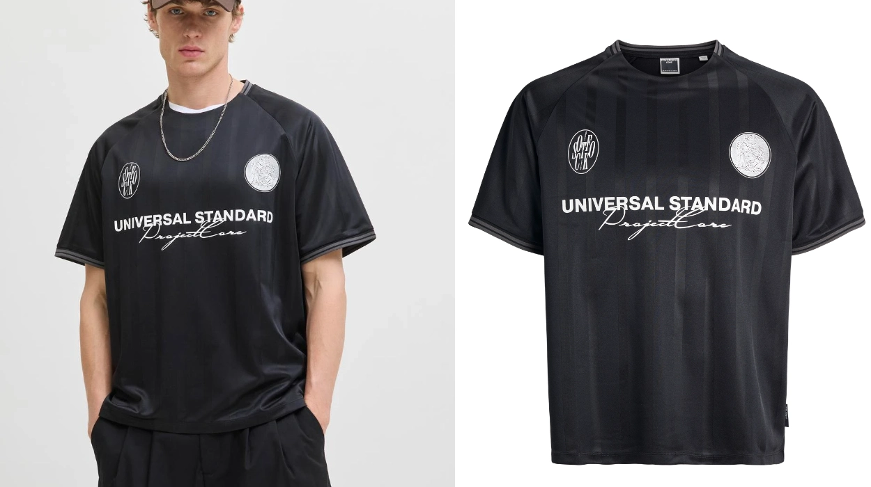 Chollo Camiseta Jack & Jones Jcocover Retro Football para hombre por sólo 8,90€ (64% de descuento)