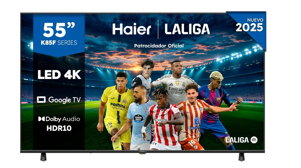 Chollo Smart TV Haier QLED 4K UHD H55K85FUX de 55″ por sólo 243,06€ con cupón y envío gratis (18% de descuento)