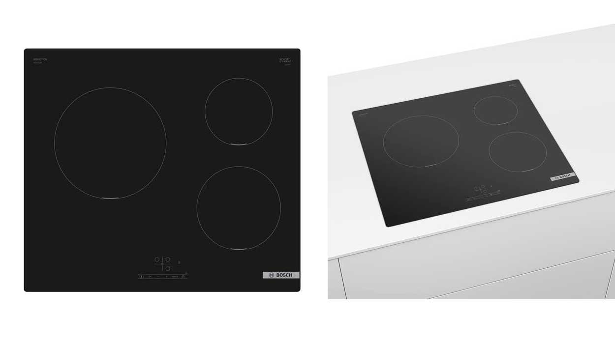 Chollo Placa de inducción Bosch PUC611BB5E 3 zonas por sólo 218,18€ con envío gratis (25% de descuento)