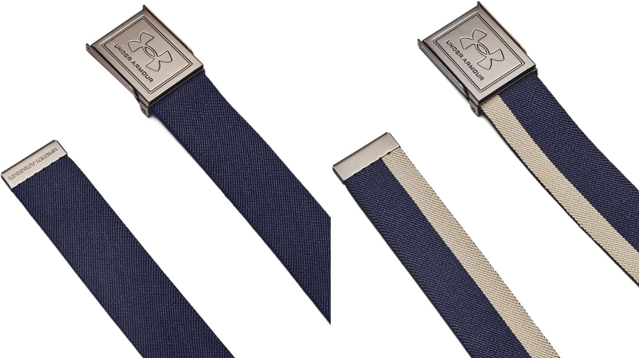 Chollo Cinturón elástico reversible Under Armour Stretch Webbing Belt para hombre por sólo 15,50€ (38% de descuento)