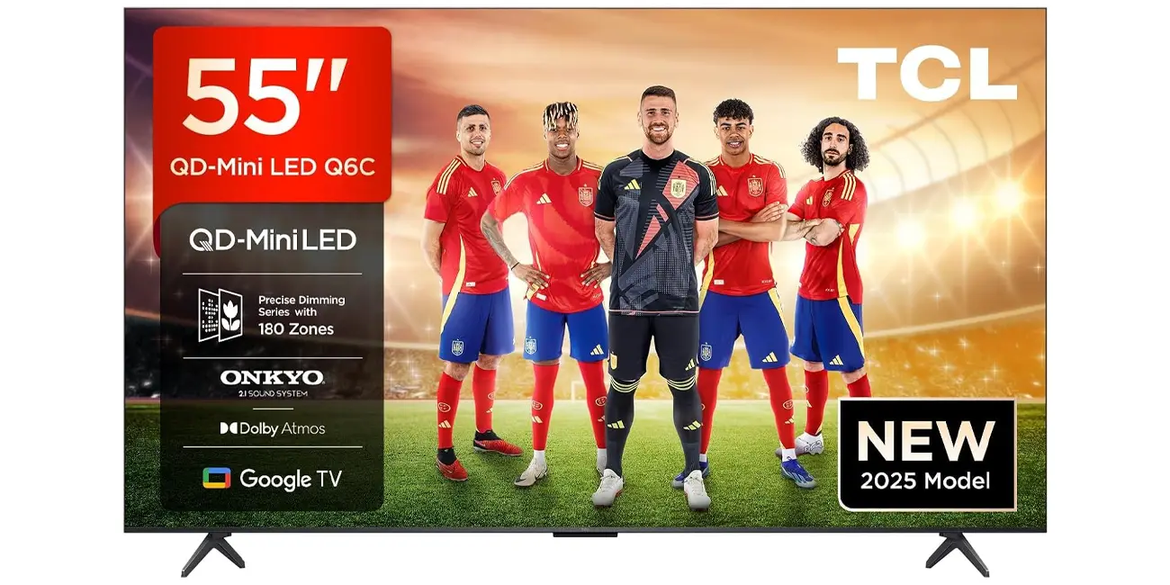 Chollo Smart TV TCL 55Q6C QD-Mini LED UHD 4K de 55” por sólo 443,80€ con envío gratis (-35%)