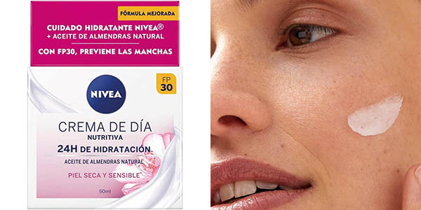 Chollo Crema de día NIVEA Nutritiva FP30 de 50 ml por sólo 3,87€ con cupón (-37%)