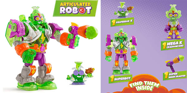 Chollo Robot articulado Superthings Superbot Mega-K con accesorios por solo 10€ (44% de descuento)