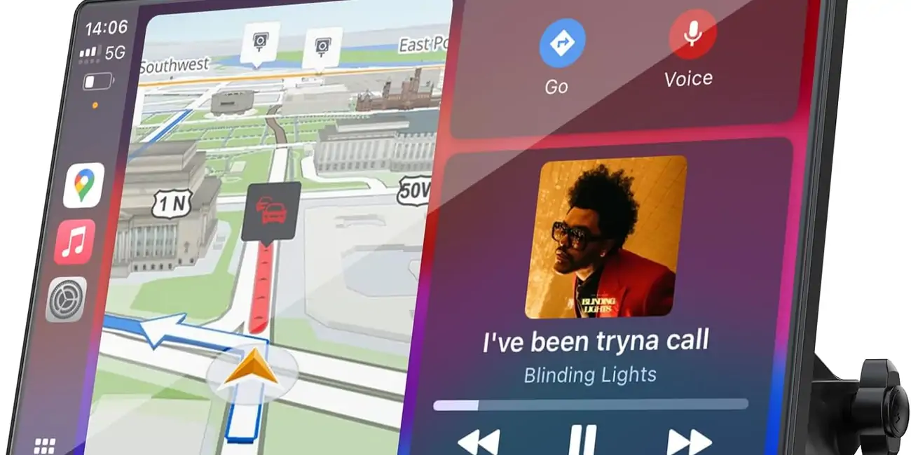 Chollo Pantalla Carplay & Android Auto Lamtto de 9″ para el coche por sólo 65,15€ con envío gratis (35% de descuento)