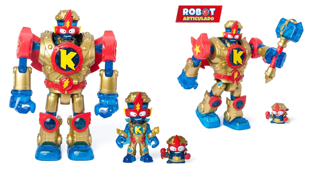 Chollo Acción en Kaboom City: Superbot Kazoom Power Golden Armor articulado con figuras exclusivas por sólo 9,99€ (44% de descuento)