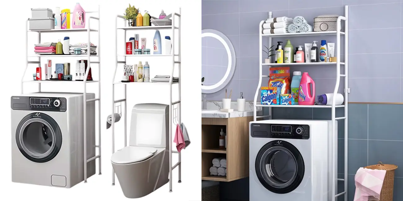 Chollo Estantería ahorra espacio Mikomika para poner sobre WC o lavadora por sólo 13,72€ con cupón y envío gratis (-65%)