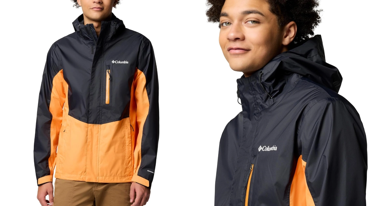 Chollo Chaqueta impermeable Columbia Pouring Adventure 3 para hombre por sólo 33,71€ con envío gratis (-66%)