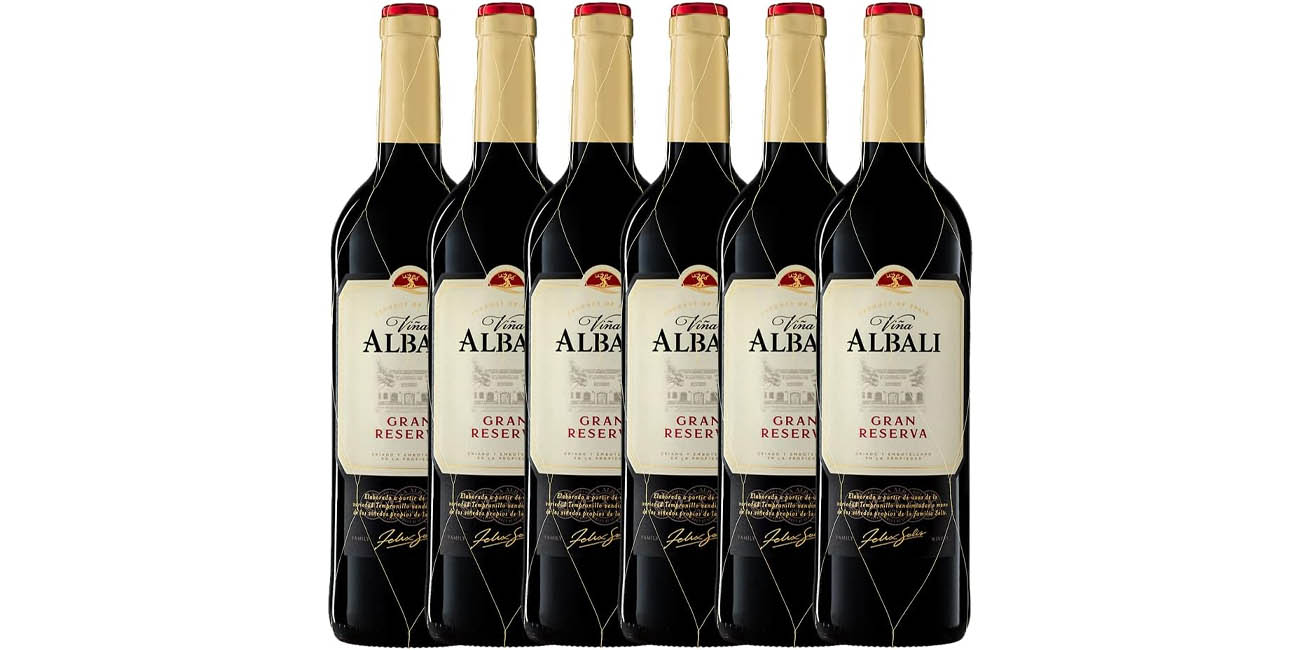 Chollo Pack x6 botellas de vino tinto Viña Albali Gran Reserva con DO Valdepeñas por sólo 23,92€ (-18%) ¡3,98€ cada una!