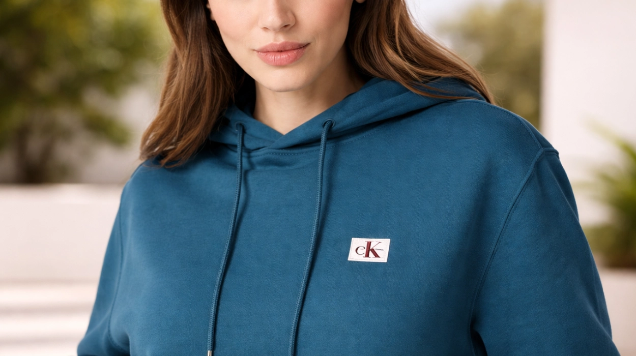 Chollo Sudadera Calvin Klein Hoodie Terry Badge unisex por sólo 49€ con envío gratis (51% de descuento)