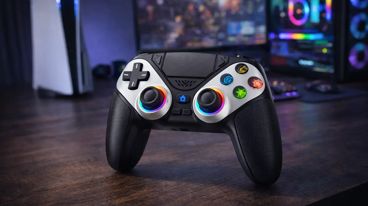 Chollo Mando inalámbrico Bonacell compatible con PS5 y PC por sólo 24,99€ con cupón y envío gratis (-57%)