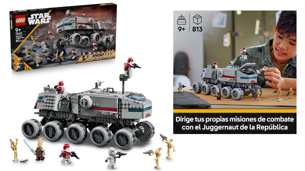 Chollo LEGO Star Wars 75413 Juggernaut de la República por sólo 99,55€ con envío gratis (34% de descuento)