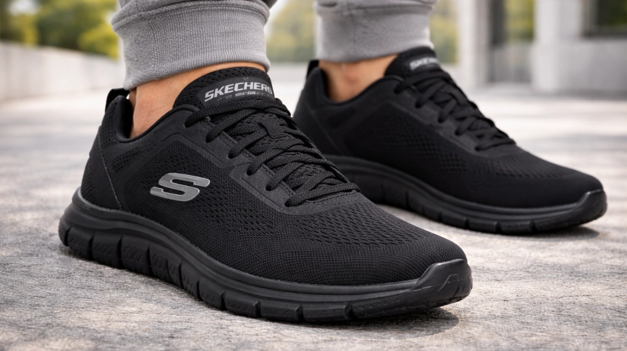 Chollazo Zapatillas Skechers Track Broader negras para hombre por sólo 32,50€ con envío gratis (-54%)