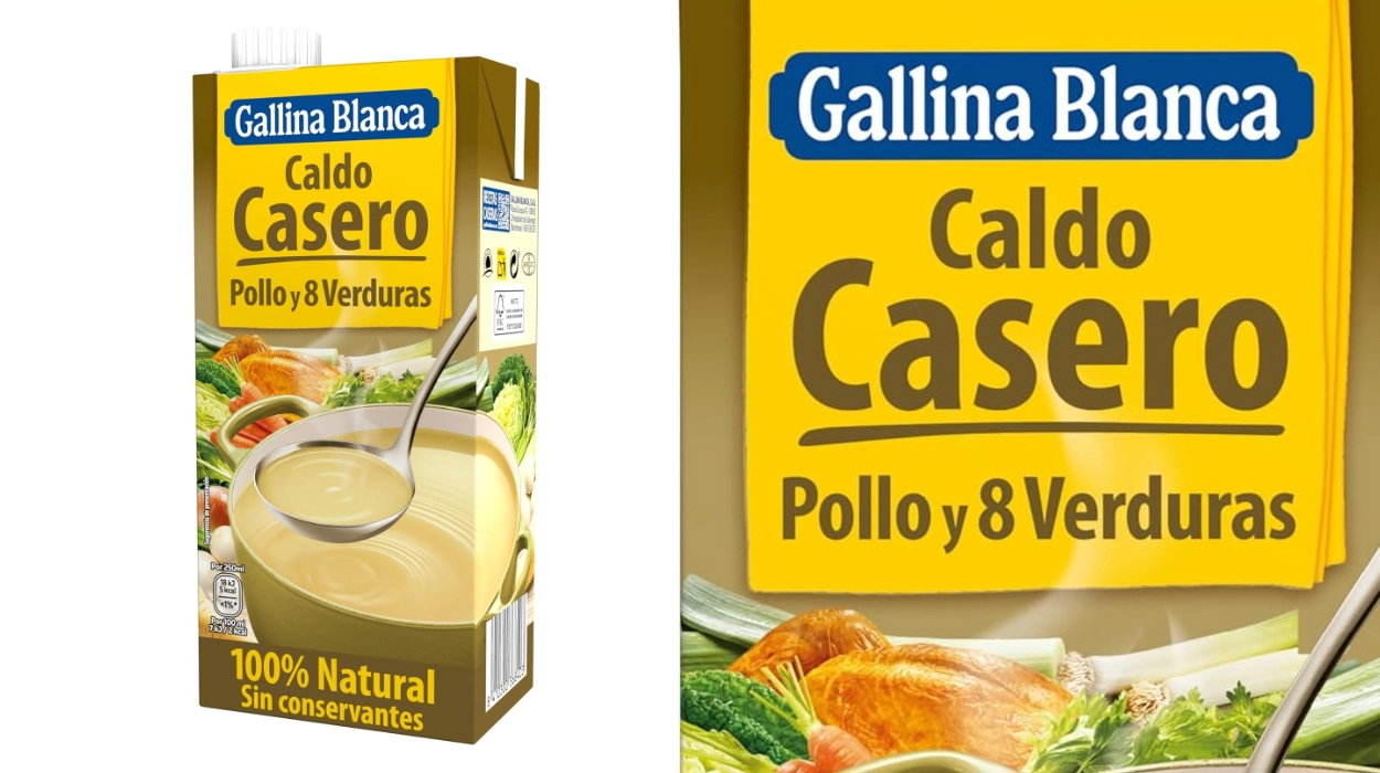 Un básico para cocinar rápido al mejor precio: Caldo casero Gallina Blanca de pollo y verduras 100% natural de 1L por sólo 1€